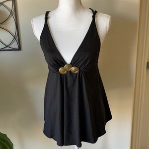 Plunging neckline top